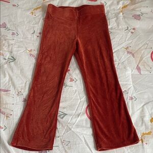 Cynthia Rowley Kids Velvety Corduroy Pants - Rust